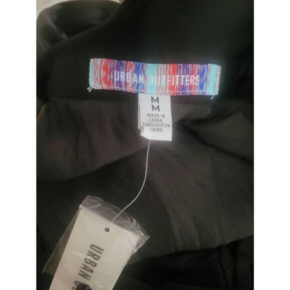 UO Urban Outfitters Phoebe Corsetted Long‎ Sleeve Shirt Dress Size Medium Black - Picture 5 of 9